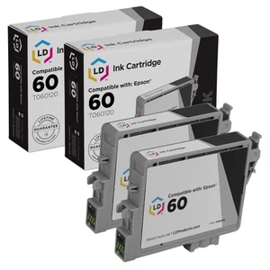 LD T060120 T060 Black Ink Cartridge Set of 2 for Epson C88 CX3800 CX3810 CX4200 - Picture 1 of 9