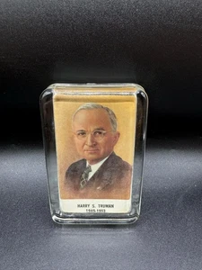 Peso de papel de vidrio presidencial vintage - Harry S Truman - Imagen 1 de 3