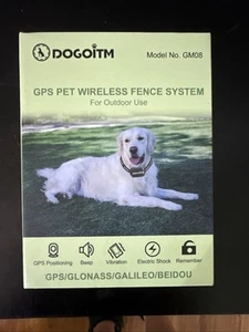 Dogoitm GPS Wireless Dog Fence System For Outdoor Use GM08 NEW Open Box - Picture 1 of 12