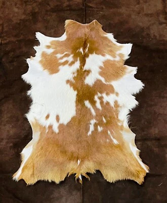 Nordic Goat Hide, Real Leather Fur, Summer Fur Coat, Animal Skin Pelt for decor - Image 1 of 4