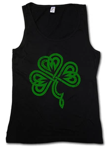KLEEBLATT IRISCHER KNOTEN III TANK TOP WESTE Kleeblatt Irland Kelten Knoten Runen Rune - Bild 1 von 2