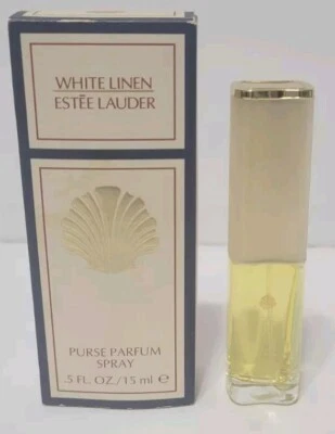 BOLSO PERFUME SPRAY MUJER ESTEE LAUDER LINO BLANCO VINTAGE 0,5 FL OZ + Caja Foto 1 de 4