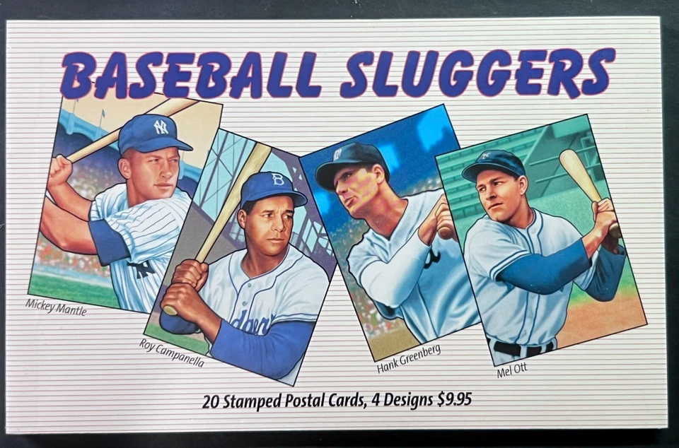 Scott#: UX454-UX457 - Sealed Set - Basbeall Sluggers Set of 20 Postal Cards - Image 1 of 2