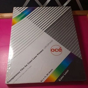 Transparency Film FOR Color Laser Printers OCE LSR-C/PLN-50 vintage package - Picture 1 of 4