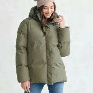 Jenni Kayne Sage Green Down Filled Puffer Coat Women's XL - Picture 1 of 9
