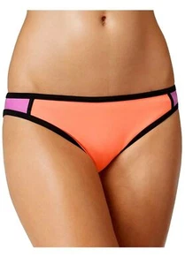 Parte inferior de bikini HULA HONEY pequeña bloque de color rosa - Imagen 1 de 7