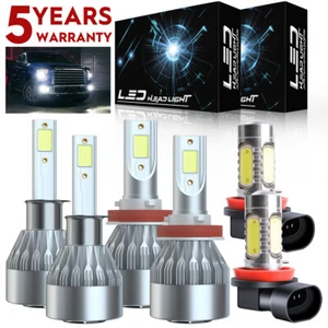 For Ford Focus 2012 - 2018 LED Headlights High Low Beam Fog Light Bulb H1 + H11 - Picture 1 of 16