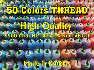 High Quality Polyester Sewing Thread For All Embroidery Machine - 5000M (5,500Y) - Picture 1 of 41