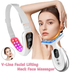 Varita de terapia de luz roja de 7 colores para rostro LED cuidado facial de la piel V lifting facial de cuello - Imagen 1 de 42
