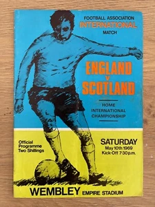 Vintage England v Scotland Home International Match 1969, EMPIRE WEMBLEY STADIUM - Picture 1 of 1