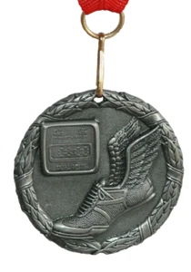 Larry the Barber 5k Finisher Medal 2012 Runner Award Name Place Time NotEngraved - Picture 1 of 6