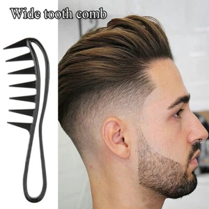 Men's Wide Tooth Comb Salon Barber Hairdressing Styling Comb Oil Hair Brush Tool - Picture 1 of 19