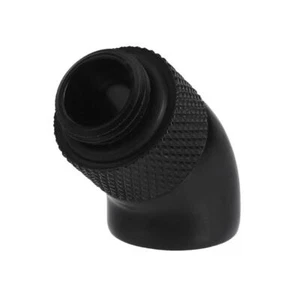 G1/4 Screw Thread 45 Degree Elbow Rotation Brass Connector Fitting(Black) - Zdjęcie 1 z 6