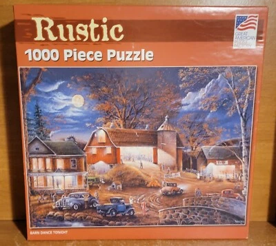 Great American Puzzle Factory BARN DANCE TONIGHT 1000 pc Puzzle, 8691, Excellent - Image 1 of 4