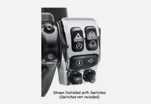 Switch Housing Cover Billet Aluminum Chrome 1 Set For Harley V-Rod 2002-2012 - Picture 1 of 8
