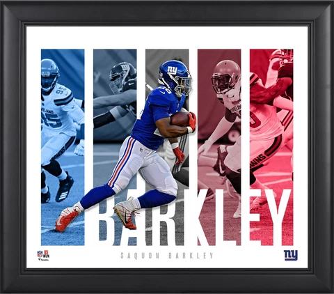 Saquon Barkley New York Giants Framed 15x17 Player Panel Collage Cover
