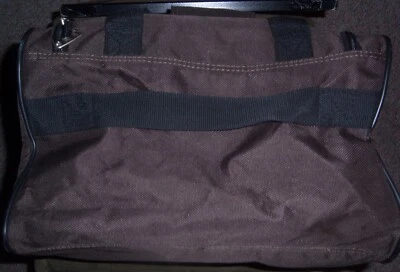 American Tourister 棕色行李袋 随身携带 带肩带手柄 14 英寸 x 8 英寸 x 9 英寸 — 第 1/4 张图片