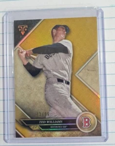 2017 Topps Triple Threads Gold #64 Ted Williams /99 Red Sox HOF - Picture 1 of 2