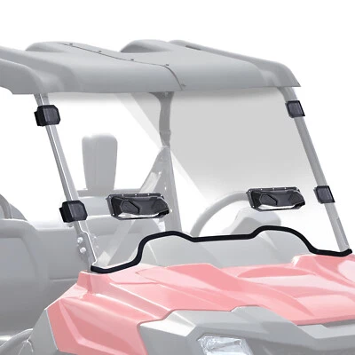 Scratch-Resistant Full Vented Windshield for Honda Pioneer 700 700-4 2014-2025 - Image 1 of 4