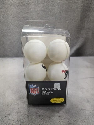 Шесть официально лицензированных мячей для пивного понга или пинг-понга Houston Texans - Изображение 1 из 2