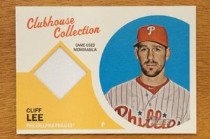 2012 Topps Heritage Clubhouse Collection Relic Patch Cliff Lee CCR-CL Phillies