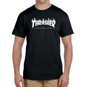Camiseta hombre béisbol Thrasher magazine T shirt men black baseball - Imagen 1 de 5