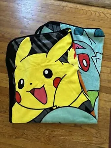 Pokémon Pikachu & Friends throw blanket fleece EUC - Picture 1 of 4