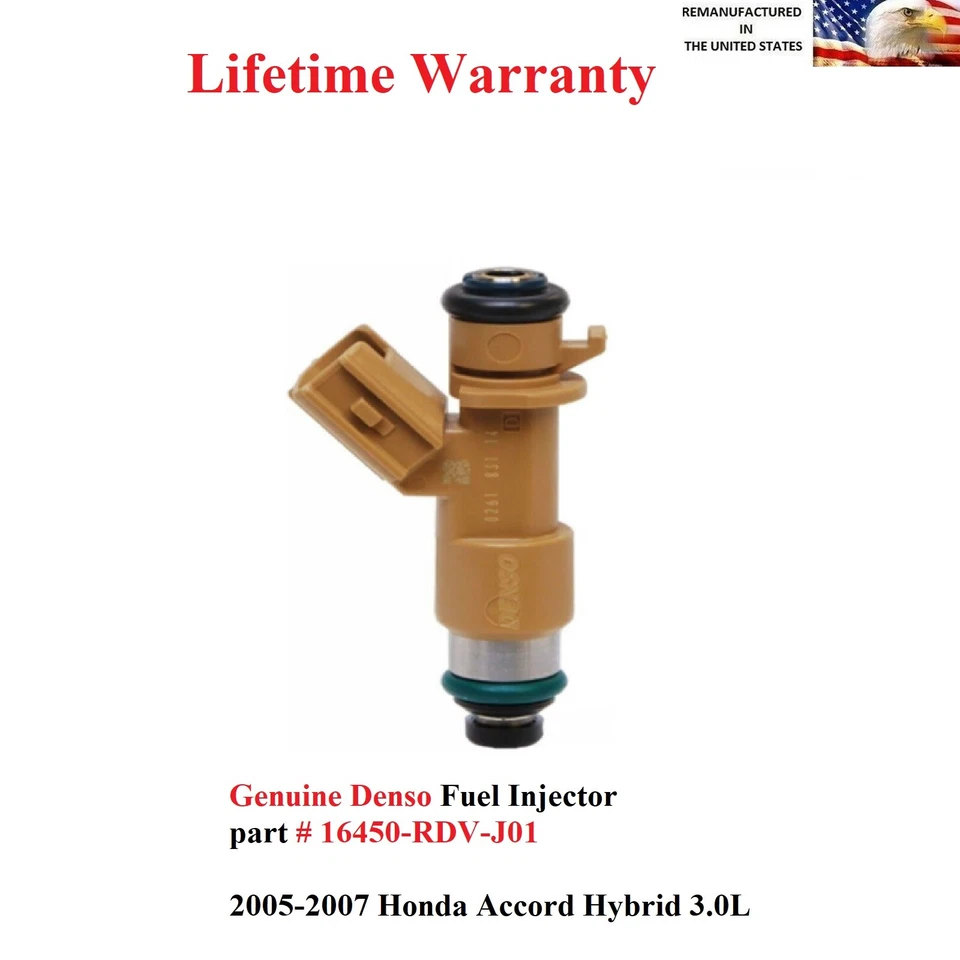 Оригинальная топливная форсунка Denso для Honda Accord Hybrid 3,0 л 2005-2007 годов выпуска  - Изображение 1 из 1