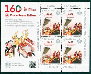 2024 SAN MARINO, Croce Rossa Italiana, emissione congiunta bf*** - Foto 1 di 1