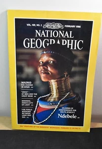 NATIONAL GEOGRAPHIC MAGAZINE FEBRUARY 1986 SOUTH AFRICA+MADRID - Foto 1 di 2