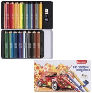 BRUYNZEEL Super Sixties Ladybird Assorted Colour Coloring Pencils Pack of 60 - Picture 1 of 6