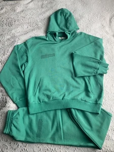 women's Pangaia oversize green tracksuit size hoodie size S, pants size XS - Picture 1 of 7