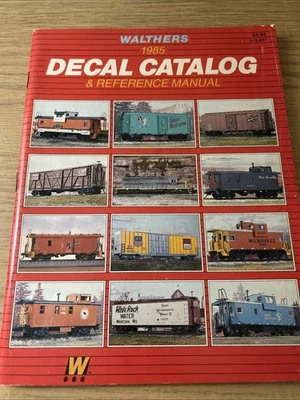 Walthers 1985 modelo tren calcomanía catálogo y manual de referencia Foto 1 de 4
