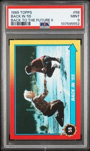 Back in '55 1989 Topps Back to the Future Part II #58 PSA 9 MINT POP 1 none ^ - Picture 1 of 2
