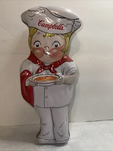 Collectible CAMPBELL SOUP KID as CHEF - 2 Piece METAL TIN - 1998 - Picture 1 of 8