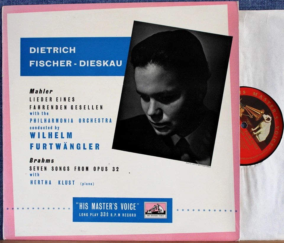 Fischer-Dieskau; Furtwängler. Mahler (Fahrenden Gesellen)+Brahms. HMV ALP 1270 - Image 1 of 1