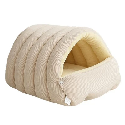 CutyPet Winter Cave - Cozy Monster Cat Bed - Warm Soft Plush Enclosed Pet House - Image 1 of 4