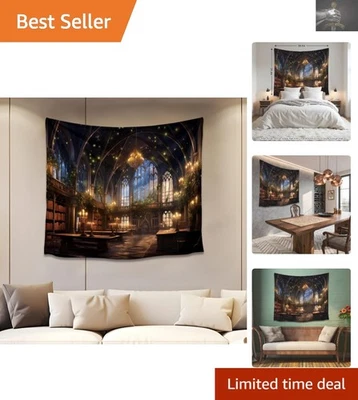 Tapiz de estantería Magic School 60""x50"" - Encantadora decoración de pared para adolescentes Foto 1 de 4