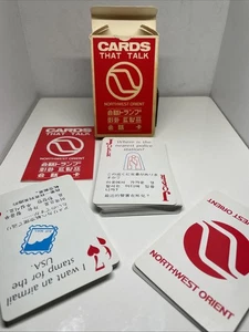 Vintage Northwest Orient Cards That Talk Play Cards W/ Japanese,Chinese,Korean - Picture 1 of 4
