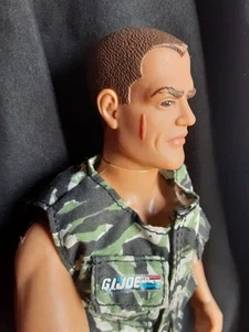 Vintage G.I. Joe Scarface 12" Military Action Figure Posable Camo Clothes Boots - Picture 1 of 5