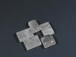 Lote de 5 piezas de piedras preciosas sueltas cabujón octágono cuarzo rosa natural de 12-14 mm 34 quilates u155 - Imagen 1 de 9