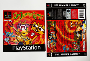 Um Jammer Lammy PlayStation PS1 Replacement Inlay Covers Front Back