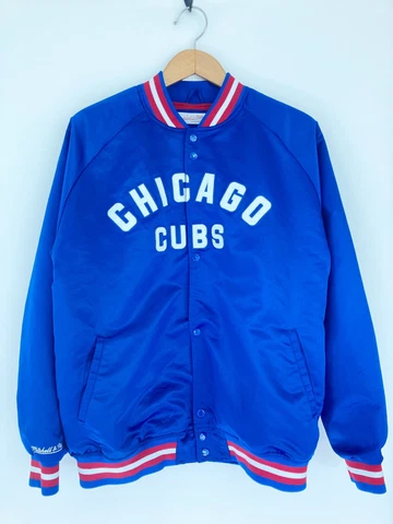 Mitchell & Ness Chicago Cubs Snap Satin Jacket Cooperstown Collection Size XL Cover