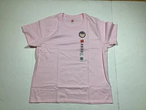 WOMENS NWOT HANES 100% COTTON VALENTINE PALE PINK T-SHIRT W038X, XL 16-18 - Picture 1 of 8