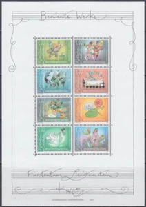 LICHTENSTEIN Sc # 1360a-h MNH SHEET of 8 DIFF MUSICAL CLASSICS - Picture 1 of 1