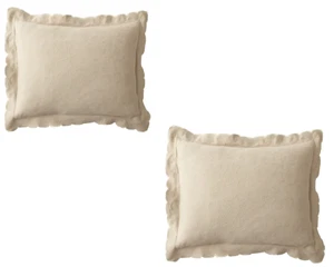 Sferra Floral Matelasse Schein Paar beige hellbraun überbackene Bettwäsche Baumwolle King Euro - Bild 1 von 7