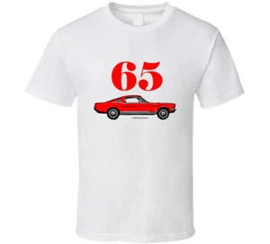 65 Red Mustang 2+2 Fastback Muslecar Gift  Classic T Shirt - Picture 1 of 3