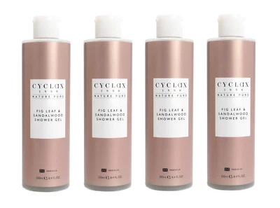 4x Cyclax Fig Leaf & Sandalwood Shower Gel 250ml