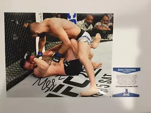 Foto firmada autografiada de Khamzat Chimaev BORZ 8x10 BECKETT BAS CERTIFICADO DE AUTENTICIDAD g - Imagen 1 de 2