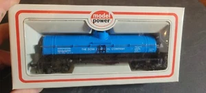 CH BOXED HO Scale Train Car MODEL POWER 8030 40' TANK CAR DOW - Picture 1 of 2